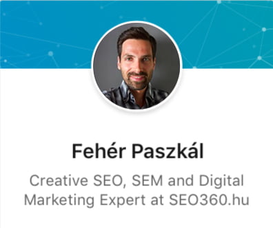 Fehér Paszkál - SEO és Online marketing specialista - SEO360.hu